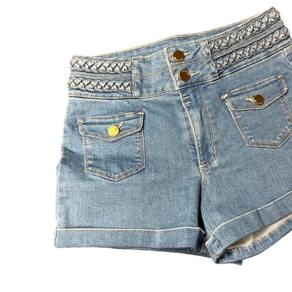 Vintage Y2K Bebe Summer Wash Denim Shorts - Picture 6 of 13